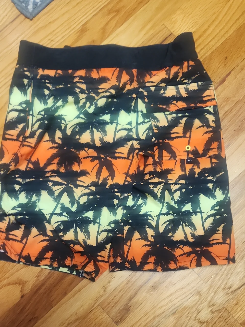 art class Boy's Palm-Print Swim Shorts, 18, EUC